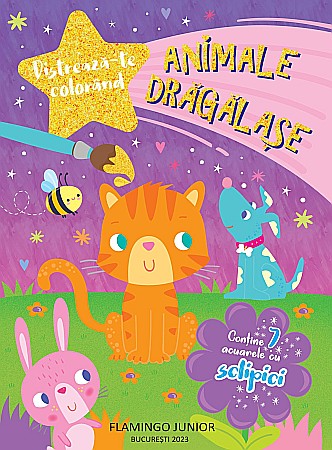 Cărți de colorat - Animale drăgălașe