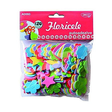 Artă și creativitate - Accesorii craft ad093 floricele spuma aa daco