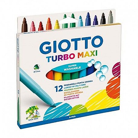Instrumente de scris - Carioci turbo maxi set 12buc giotto l0076200