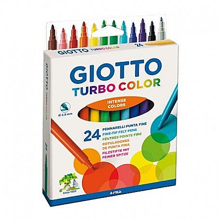 Instrumente de scris - Carioci turbo color set 24buc giotto l0071500