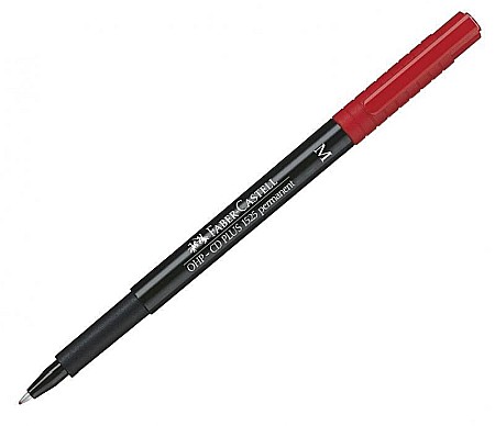 Markere și textmarkere - Marker permanent rosu 1.0mm M Multimark Faber-Castell