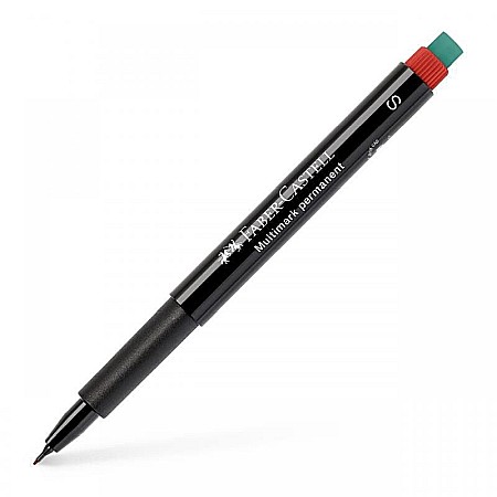Markere și textmarkere - Marker permanent rosu 0.4mm S Multimark Faber-Castell