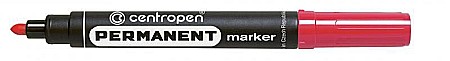 Rechizite școlare - Marker permanent rosu varf rotund 2.5 mm Centropen