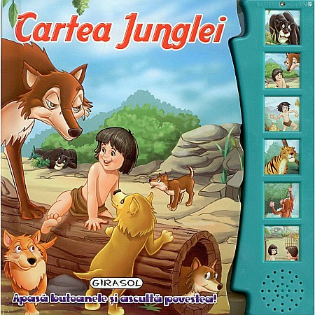 Cărți ilustrate și interactive - Citește și ascultă Cartea junglei