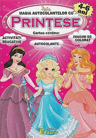 Cărți - Magia autocolantelor cu Printese 4-6 ani