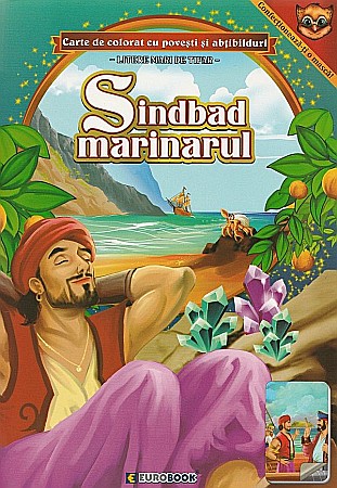 Cărți - Sindbad marinarul Carte de colorat cu povești și abțibilduri