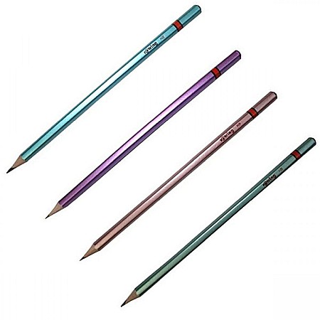 Rechizite școlare - Creion lemn metalizat purpuriu/bronz/albastru/verde 2090067