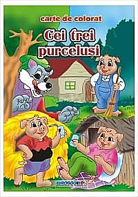 Cărți - Cei trei purceluși – Carte de colorat