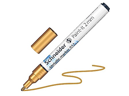Rechizite școlare - Marker metalic paint-it 011 2mm gold metallic pmk035