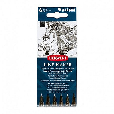 Rechizite școlare - Set 6 buc line marker negru 2305559