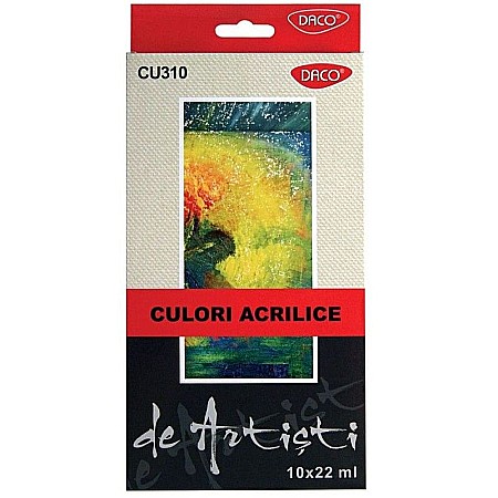 Artă și creativitate - Culori acril 10c 22ml artist daco cu310