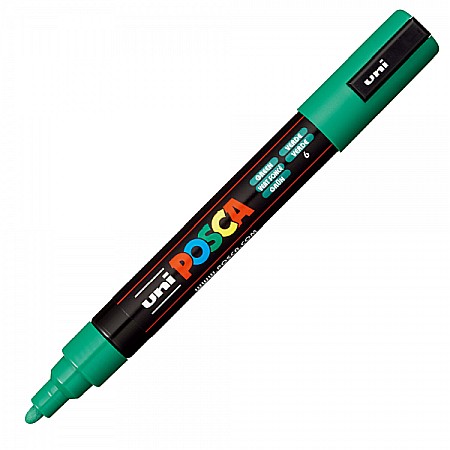 Rechizite școlare - Marker UNI Posca PC-5M varf rotund 1.8-2.5mm verde