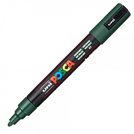 Rechizite școlare - Marker Uni pc-5m Posca 1.8-2.5mm verde inchis