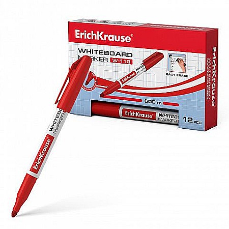 Rechizite școlare - Marker tabla alba erichkrause w-110 rosu erk056917