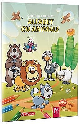 Cărți - Carte de colorat alfabet cu animale
