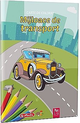 Cărți - Carte de colorat –  Mijloace de transport