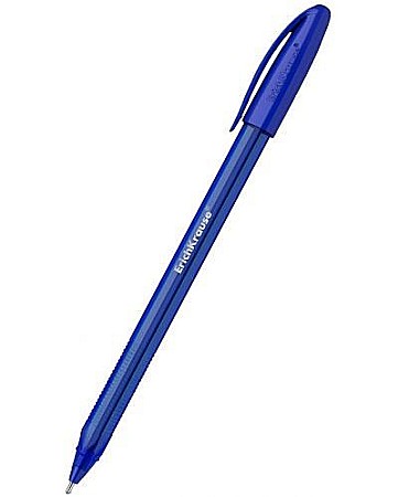Rechizite școlare - Pix ultra glide u-108 corp transp 1.0mm albastru 47595