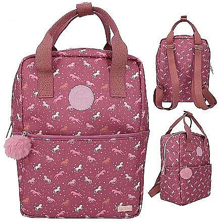 Ghiozdane și rucsacuri - Ghiozdan gradinita rosu 24 cm Miss Melody