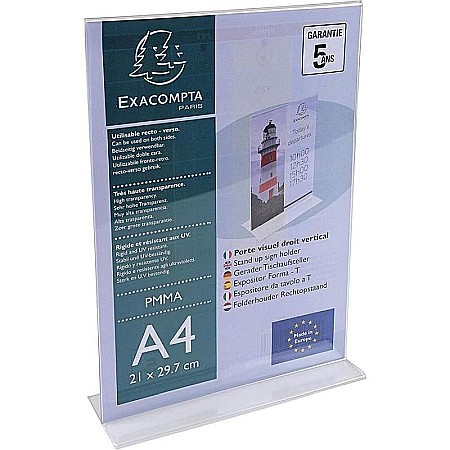 Comunicare și prezentare - Display prezentare a4 portret t exacompta ex84158d