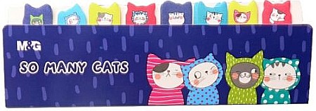 Papetărie și articole din hârtie - Index steag m&g so many cats 15*53mm 8 cul 160f/set as26v873