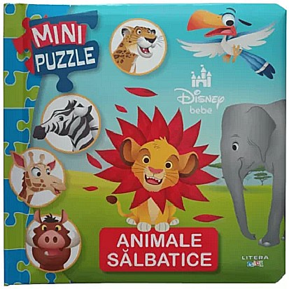 Cărți - Animale sălbatice Mini puzzle