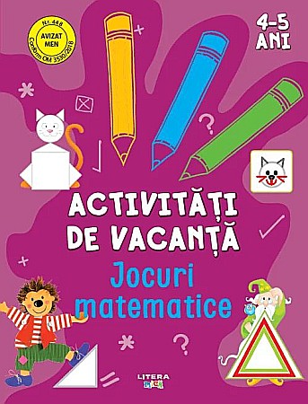 Cărți - Activitati de vacanta. Jocuri matematice (4-5 ani)