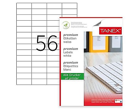 Etichete adezive - Etichete 56/a4 52.5*21.2 colturi drepte 100/top tanex tw2321