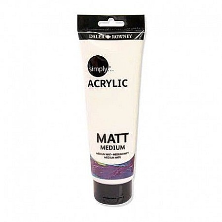 Acuarele profesionale - Mediu acril mat 250 ml simply daler rowney fl126250002