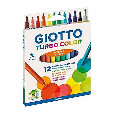 Rechizite școlare - Carioci turbo color set 12buc giotto l0071400