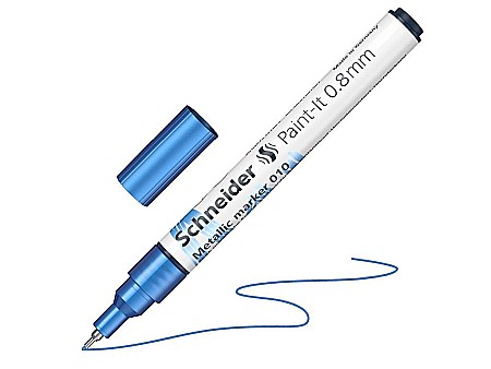 Rechizite școlare - Marker metalic paint-it 010 0.8mm blue metallic ml01001025