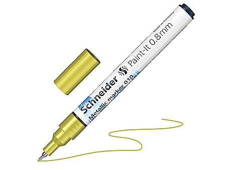 Rechizite școlare - Marker metalic paint-it 010 0.8mm yellow metallic ml01001063