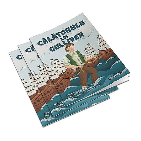 Cărți - Carte de colorat, Călătoriile lui Gulliver – Jonathan Swift (adaptare: Alimpescu Maria)