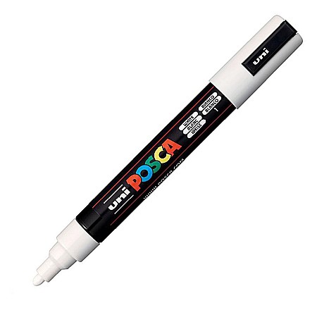 Birotică și accesorii birou - Marker Uni pc-5m Posca 1.8-2.5mm alb