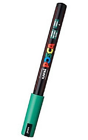 Marker UNI Posca PC-1MR varf fin metalic 0.7mm verde [2]