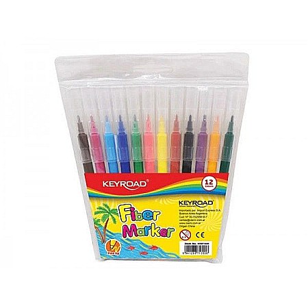 Rechizite școlare - Carioca 12 culori Keyroad washable