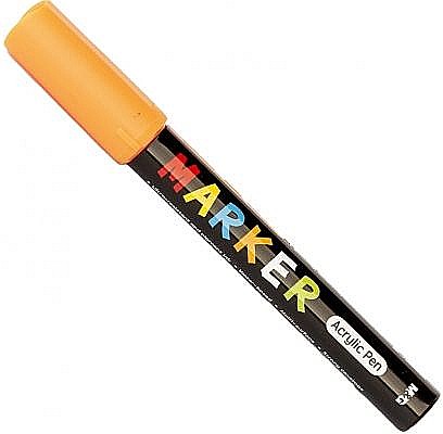 Markere și textmarkere - Marker cu vopsea acrilica varf rotund 2mm galben mediu M&G