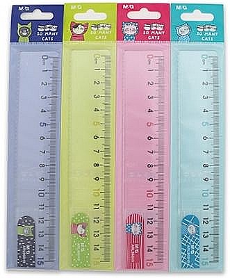 Rechizite școlare - Rigla so many cats plastic 15cm arl960h9
