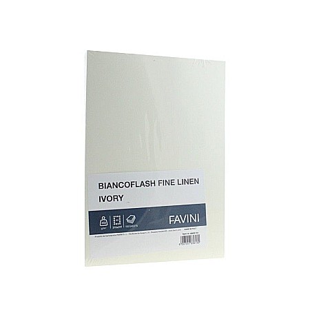 Rechizite școlare - Carton carti vizita A4 250 gr ivory texturat Favini
