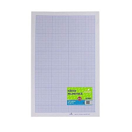 Blocuri și caiete desen artistic - Hartie milimetrica ecada a3 /set 100