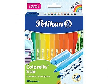 Rechizite școlare - Carioca colorella star c302 set 30 culori blister 822336