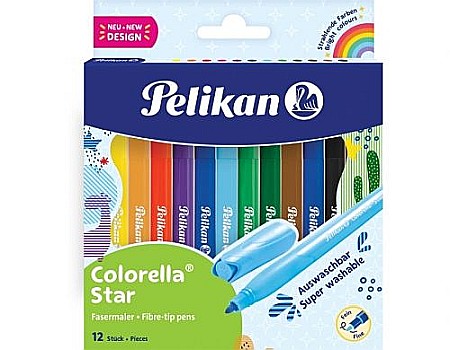 Carioci - Carioca Colorella Star C302 set 12 culori Pelikan