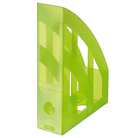 Birotică și accesorii birou - Suport dosare plastic a4 verde translucid 9493100