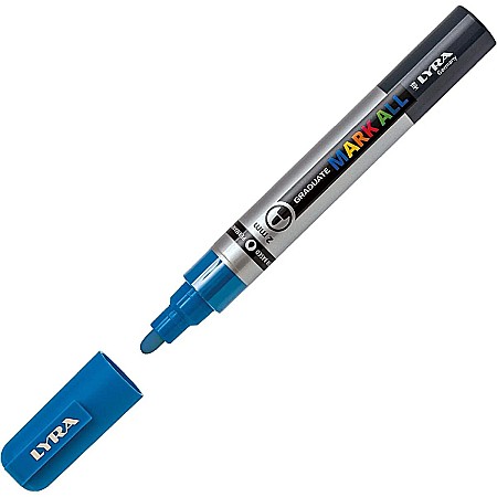 Rechizite școlare - Marker permanent albastru deschis 2.0mm Lyra Graduate Mark All