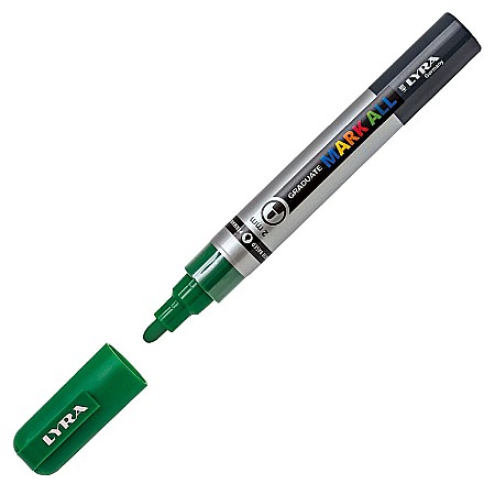 Rechizite școlare - Marker permanent Sap Green 2.0mm Lyra Graduate Mark All