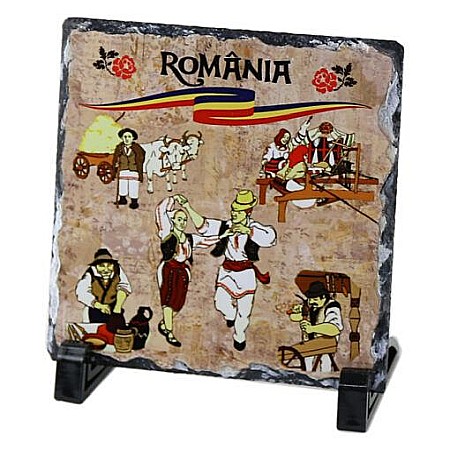 Casă și decorațiuni - Placheta personalizata 15x15 romania 3030