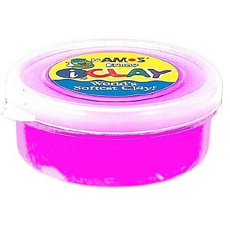 Craft și modelaj - Plastilina amos 18g/cut roz neon