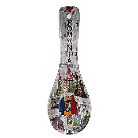 Ornamente și figurine decorative - Suport lingura ceramica 9x27 cm