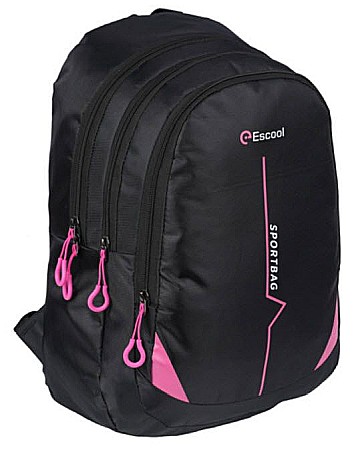 Rechizite școlare - Rucsac adolescenti negru 43 cm Sportbag
