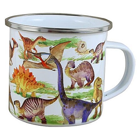 Casă și decorațiuni - Cana metalica emailiata dinozaur 240ml 7022