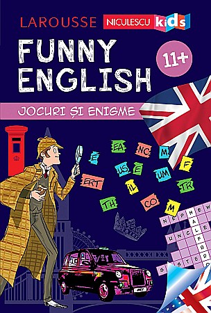 Cărți - Funny English 11 ani+ Jocuri si enigme (Larousse) - Sandra Lebrun